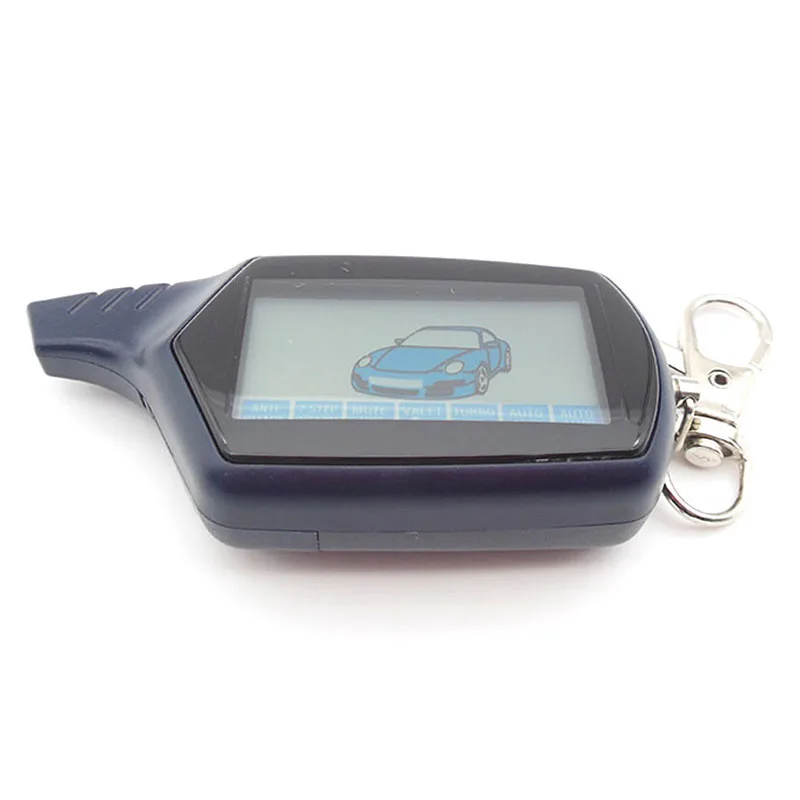 

2-way LCD Remote Controller Key Fob Chain, Sheriff For Russian Vehicle Security Two way Car Alarm System Twage Starline B6