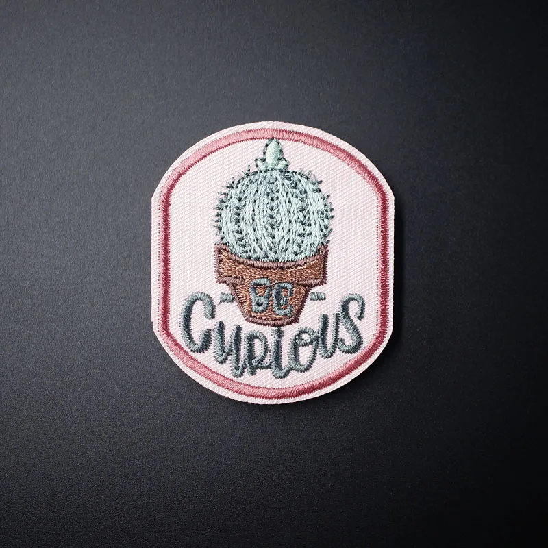 Cactus Size:4.6x5.5cm Mend Patch Badges Embroidered Applique Sewing Clothes Stickers Garment Apparel Accessories Patches Badge | Дом и сад