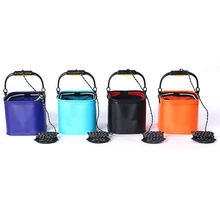 Складной рыбалка ведро рыболовные снасти инструменты Туризм бытовой небольшой открытый складной рыбалка ведро