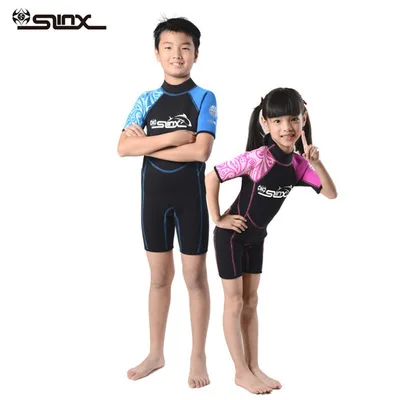 

SLINX Cheap Long Sleeve 2mm Wetsuit Kids One Piece Swimsuit Diving Suit Girls Bathing Suit Children Swimwear Surfing Rash Guard