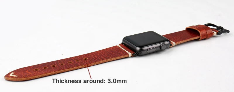 MAIKES Замена для Apple Watch Band 44 мм 40 мм 42 мм 38 мм серия 4 3 2 1 iWatch браслетный ремешок для часов масло воск кожаный ремешок для часов