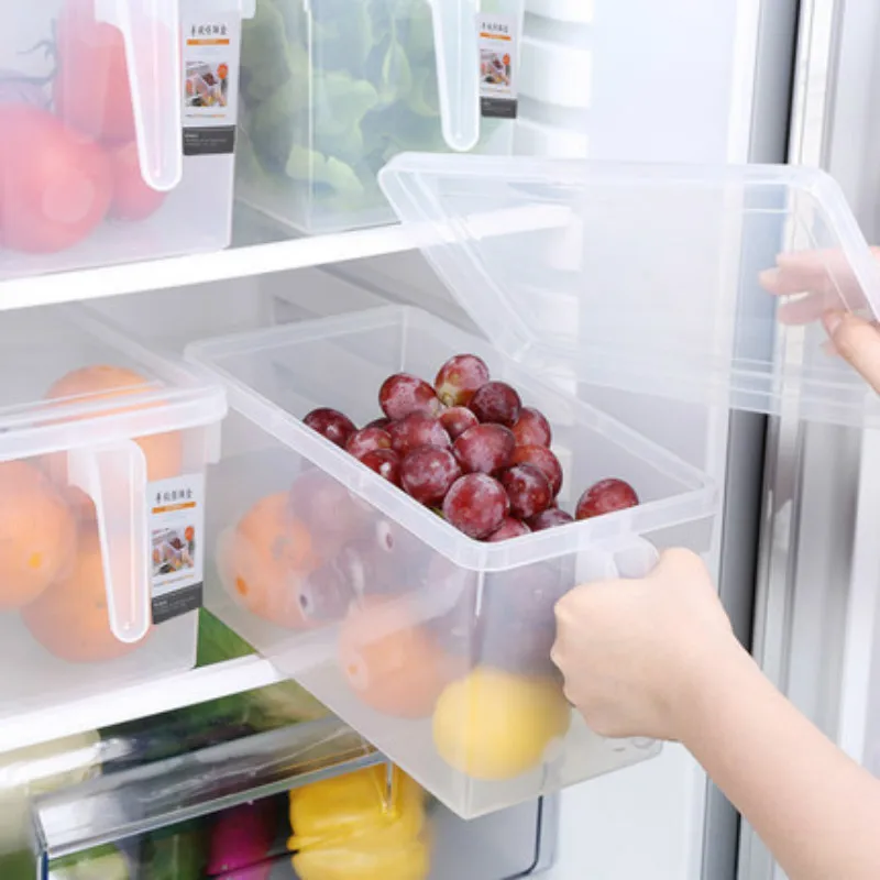 

Kitchen Transparent PP Storage Box Grains Beans Storage Contain Sealed Home Organizer Food Container Refrigerator Storage Boxes