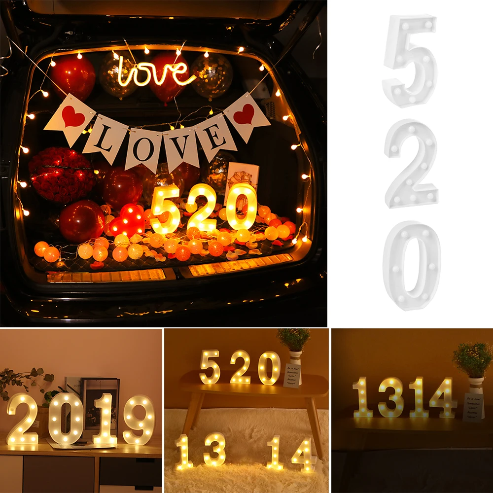 1 шт. светящиеся буквы и цифры ночной светодиодный светильник домашний декор креативный 26 Английских Букв номер светодиодный светильник для романтической свадебной вечеринки