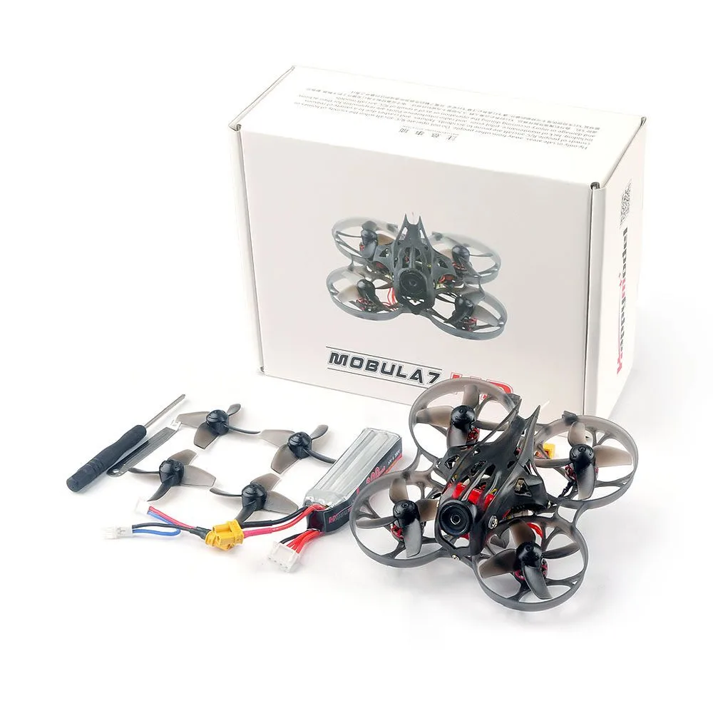 

Happymodel Mobula7 HD 2-3S 75mm Crazybee F4 Pro Whoop FPV Racing Drone PNP BNF w/ CADDX Turtle V2 HD Camera