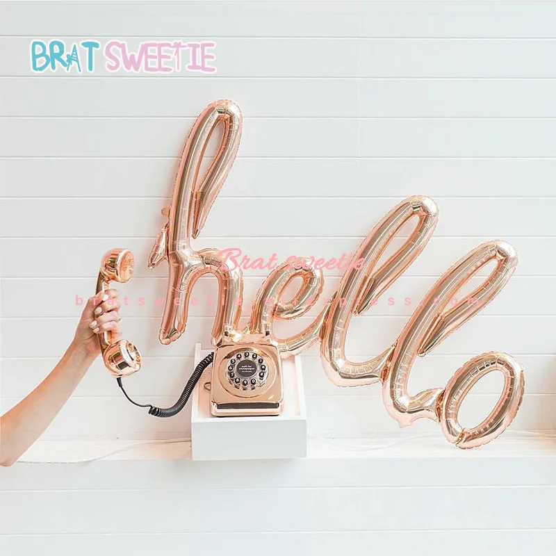 Воздушные шары из фольги с надписью Love Hello Party|Воздушные и аксессуары| |
