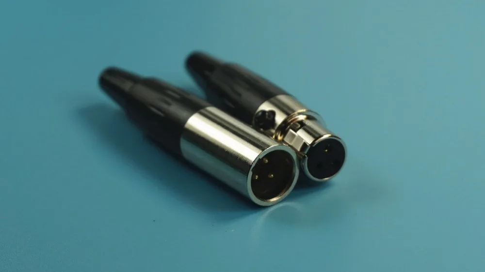 10 пар Мини XLR 3 контактный аудио Кабельный разъем штекер и гнездо позиционный