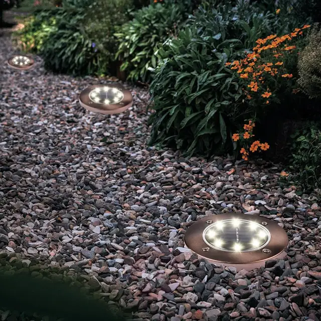 Buy 8LED Solar Light Home Garden Solar Power Ground