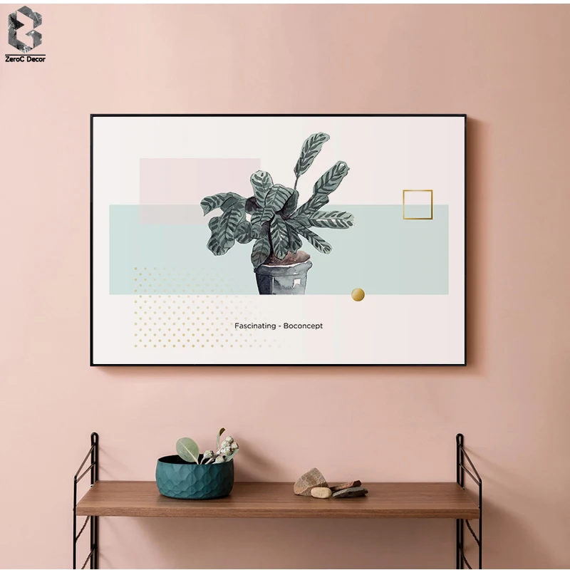 

Fascinating Boconcept Canvas Art Print and Poster, Wall Art Painting for Living Room Decoration, Fresh Plant Giclee Wall Decor