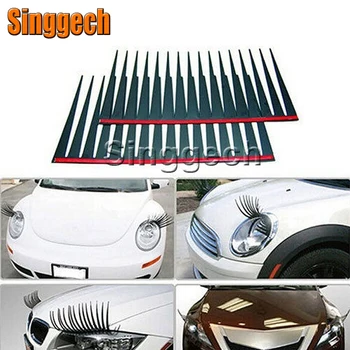 

1Pair Car Eye Lash Sticker Headlight For Mercedes W211 W203 W204 W210 W205 W212 W220 AMG Mini Cooper R56 R50 R53 F56 F55 R60 R57
