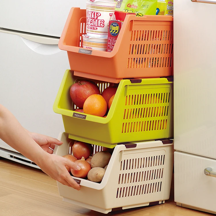 Japan Imported Modular Multifunctional Storage Basket Storage Basket Of