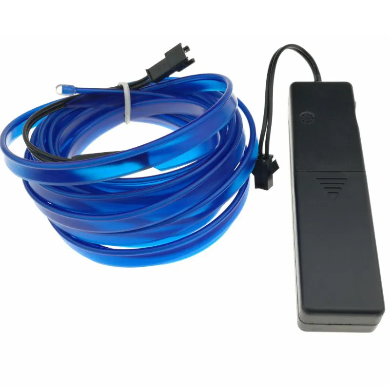 

1M 2M 3M 5M 8mm Sewing Edge Neon Light Dance Party Car Decor Light Flexible EL Wire Rope Tube LED Strip + Music Sound Inverter