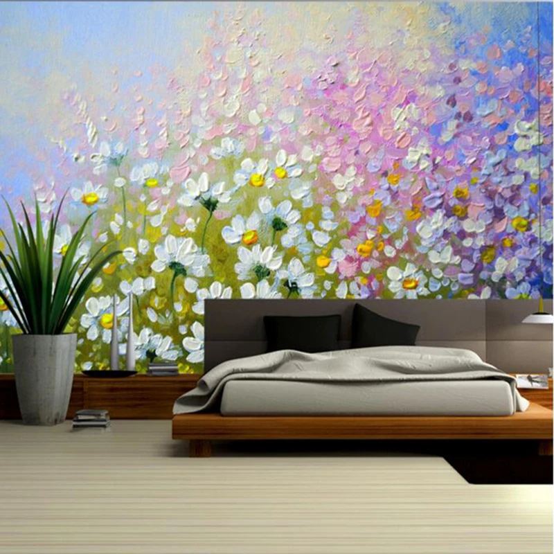 Wallpapers YOUMAN Custom Flowers Oil Floral Wallpaper for Walls Bedroom Wall Decor Ideas Photo Wallpaper for Bedroom Decor Wall Wallpapers YOUMAN Custom Flowers Oil Floral Wallpaper for Walls Bedroom Wall Decor Ideas Photo Wallpaper for Bedroom Decor Wall
