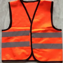 100 шт./лот, индивидуальный детский жилет высокой видимости, жилет scooter, безопасный жилет для дорожного движения, светоотражающий жилет