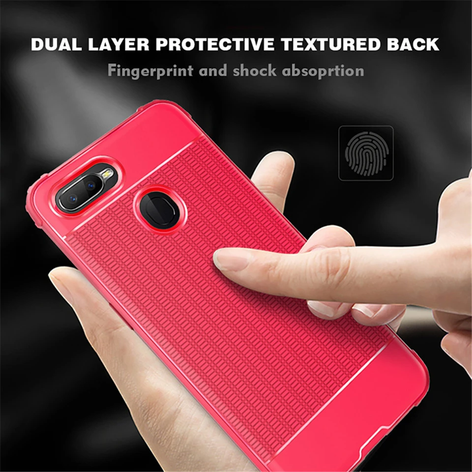 Luxury AntiShock Armor TPU Matte Back Case For OPPO A83 F5 Young F3 F7 A59 F1S A5 A3S F9 A73S Cover Rubber Silicone Phone Cases |