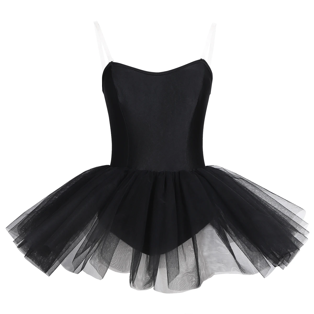 

Professional Adult Ballet Dress with 2 Shoulder Straps Black Ballerina Dance Dress Women Ballet Tutu Skirt Girls Dance Costume