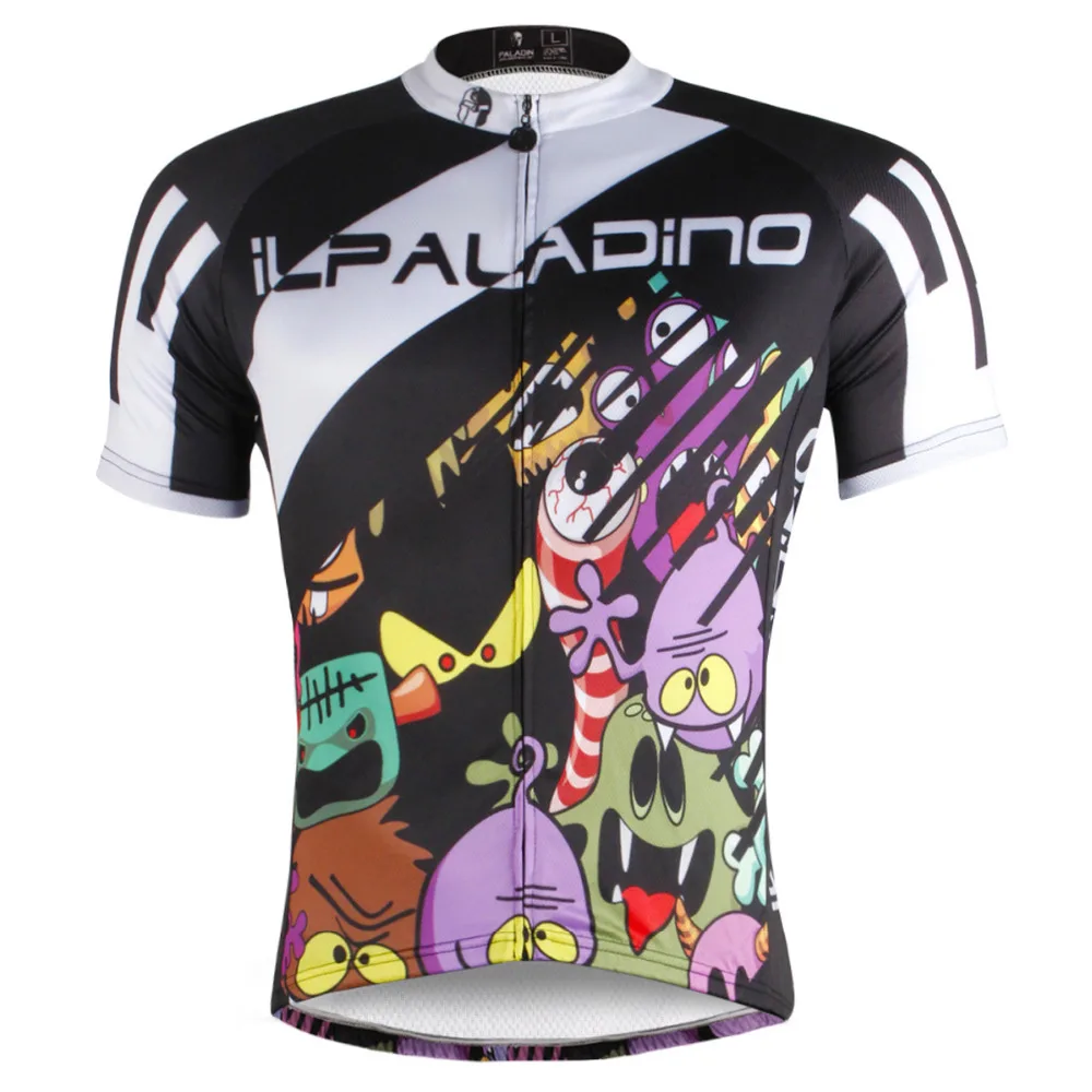 

Monster Pattern Men Summer Breathable Short Sleeve Cycling Jersey Anti-sweat Ciclismo Ropa Size S To 6XL