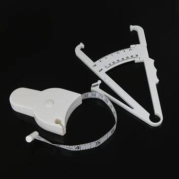 

2Pcs/Set PVC Body Fat Caliper Measure Tape Tester Fitness For Lose Weight Portable Fitness Equipmnet For Body Building New
