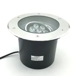 (Шт./лот) Adjustable7w Dimmable IP68 светодио дный светодиодная подземная лампа светодио дный светодиодная наружная наземная садовая дорожка Напольная