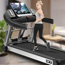 Роскошный 10,1 дюймовый семейный цветной экран wifi многофункциональная электрическая беговая дорожка для дома 10в1 функциональное приложение bluetooth для улицы