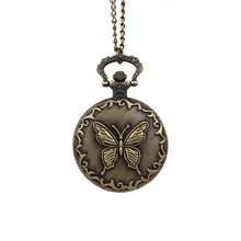 Мужские часы лучший бренд класса люкс Бабочка карманные часы винтажные сладкий темперамент бабочка карманные часы reloj hombre#10