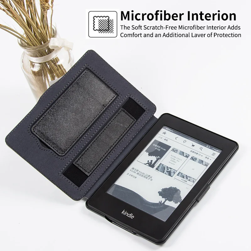 BOZHUORUI чехол для Amazon Kindle Paperwhite1/2/3(7th поколения-2012/2013// выпуск) e-книги DP75SDI ручной Стенд Крышка