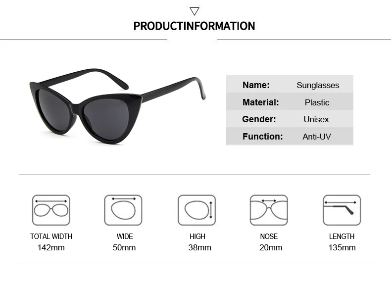 Новые ретро сексуальные зеркальные солнцезащитные очки для женщин, брендовые дизайнерские Роскошные винтажные черные солнцезащитные очки кошачий глаз, женские UV400 очки