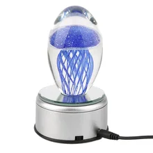 1Pc 2018 New 4 Types Creative Ball Rotated Light Shine Jellyfish Music Box Gifts