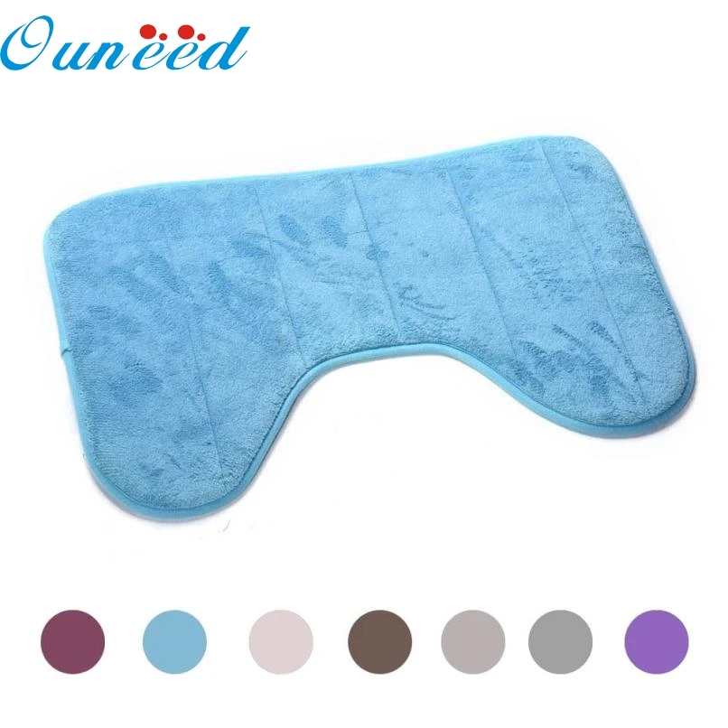 

1PC Cotton 40*60cm U Shaped Bath Mats Anti Slip Carpet Home Bathroom Decor Levert Dropship mar9