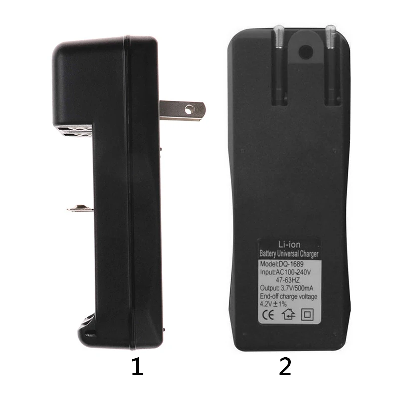 18650 Battery Charger Black 2 Slots AC 110V 220V Dual For 18650 Charging 3.7V Rechargeable Li-Ion US EU Plug - ANKUX Tech Co., Ltd