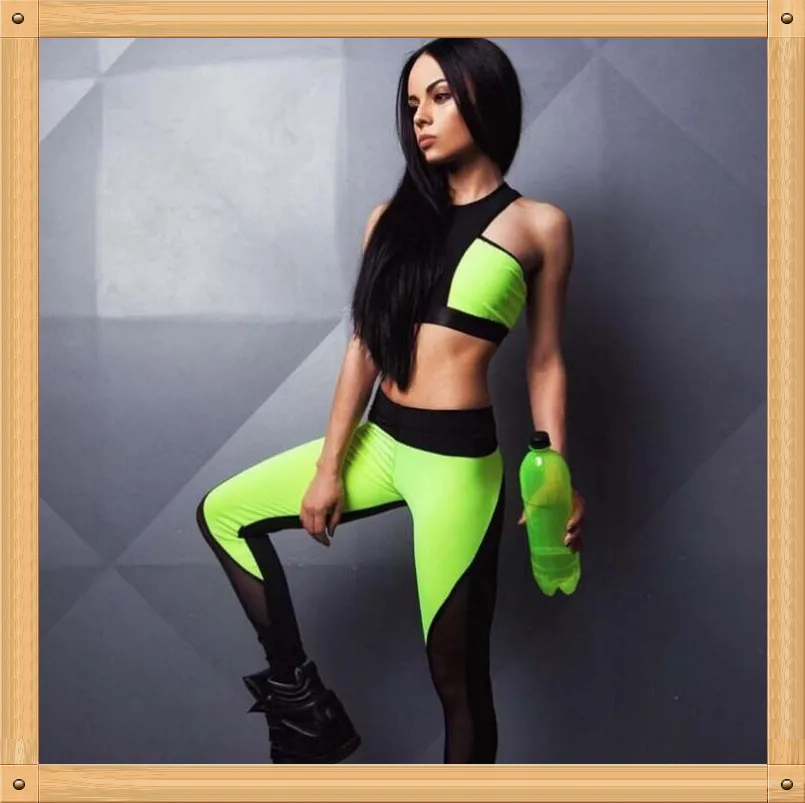 neon green yoga pants