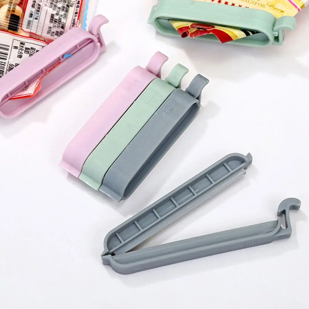 12Pcs/set Plastic Bag Clips Snack Fresh Food Storage Bag Sealer Kitchen