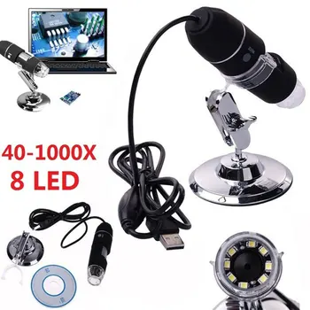 

Mega Pixels 1000X USB Digital Microscope Endoscope Zoom Camera Magnifier+Stand Device Magnifier Z P4PM Free Shipping