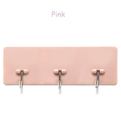 SYTH 3 шт./компл. самостоятельно Ванная комната Кухня вешалка в форме облака клейкие крючки Наклейка на стену висячая верхняя одежда полотенца держатель стойки - Цвет: Pink