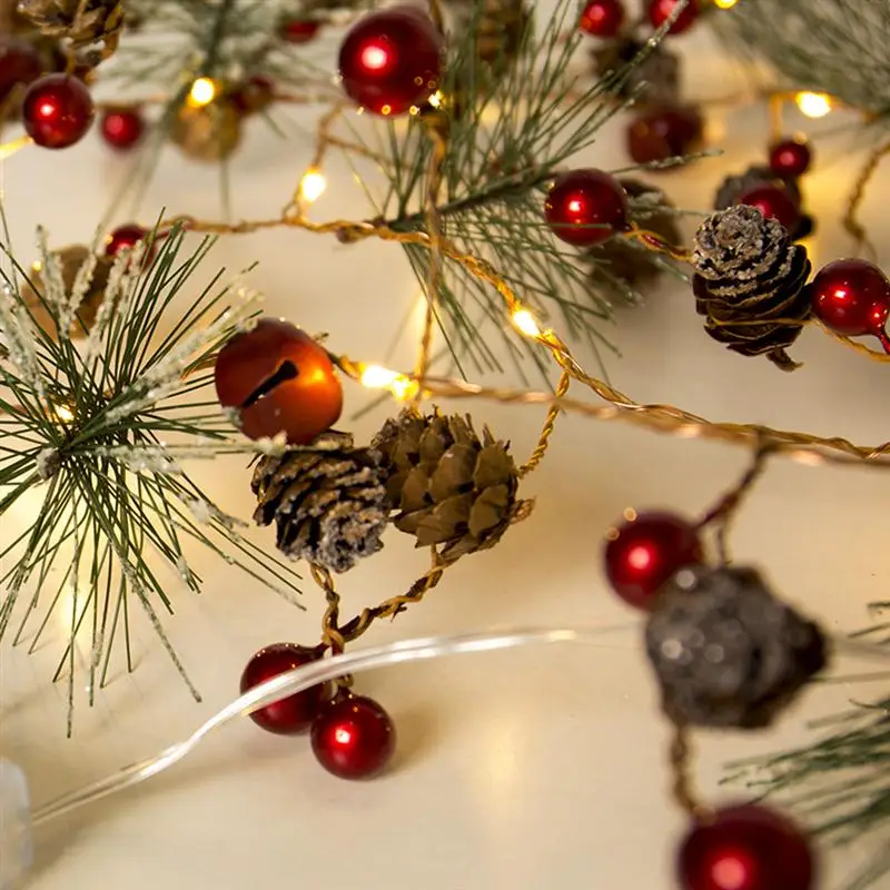 

LED String Light Christmas Tree Decorative Lights Fruit Copper Wire Light Lamp Decoration for Outdoors Home Decor Christmas