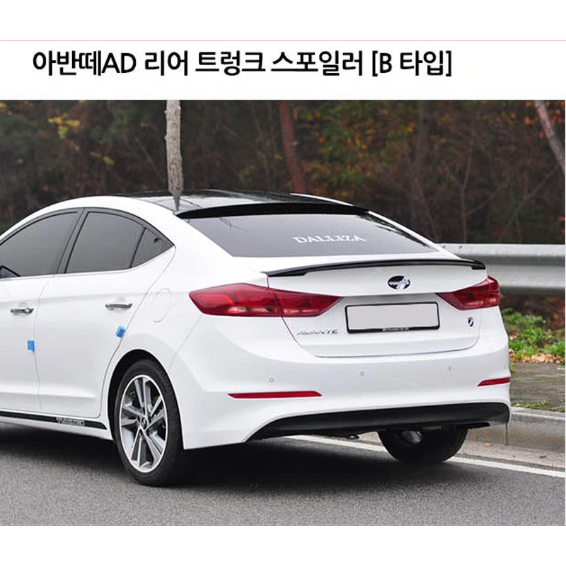 

For Hyundai Elantra Spoiler 2016 2017 Car Tail Wing Decoration High Quality ABS Plastic Unpainted Primer Rear Trunk Spoiler