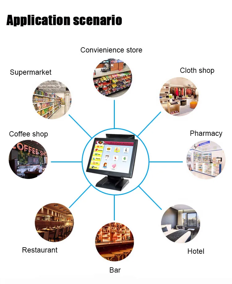 Розничная кассовый аппарат для ресторана 15 дюймов розничный ресторан Китай POS система/POS терминал/система Epos/кассовый аппарат новейший pos-пк