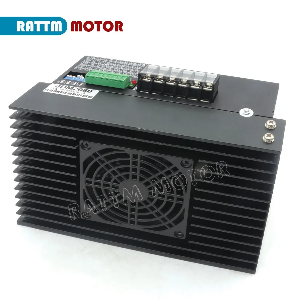 3DM2080 3 фазы AC80-220V/6.6A/высокая производительность Цифровой Драйвер шагового двигателя для NEMA34 NEMA42 NEMA52 шаговый двигатель