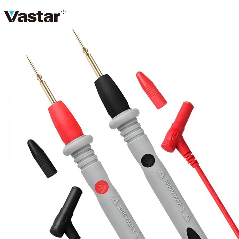 

Vastar Multimeter Probe Test Leads Pin for Digital Multimeter Needle Tip Multi Meter Tester Lead Probe Wire Pen Cable 20A 1000V