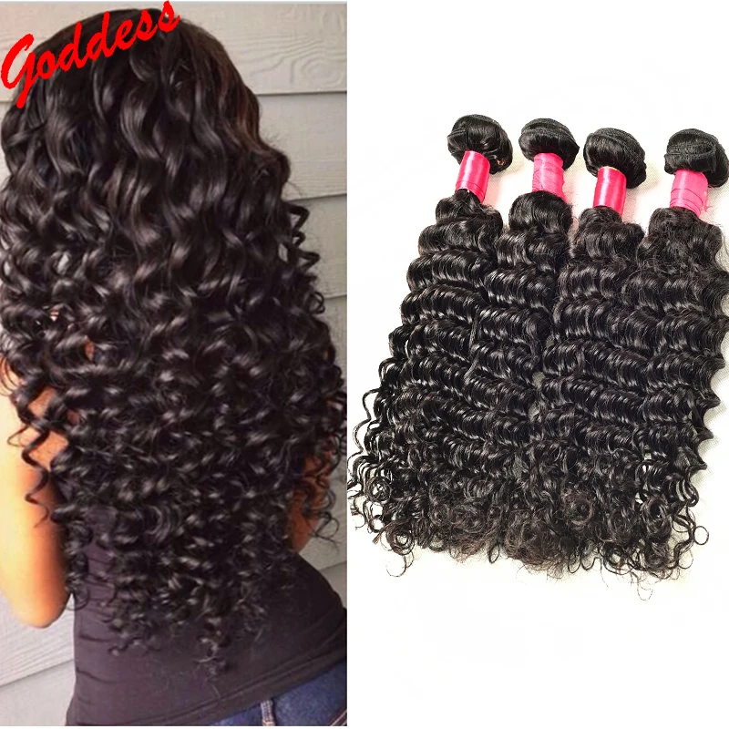 

7A Malaysian Virgin Hair Deep Wave One Bundle Malaysian Deep Wave Curly Weave Human Hair Extensions Malaysian Curly Hair Weave
