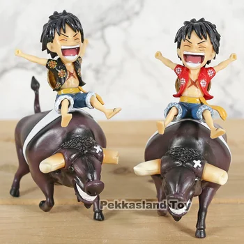 

ONE PIECE Lovely Bull Riding Luffy Scenes Statue Resin Monkey D Luffy Run Action Figure Model Toy Collection Birthday Gift