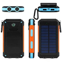 Без батареи DIY power Bank чехол наборы зарядных устройств водонепроницаемый 50000mAh солнечная панель светодиодный двойной USB порты