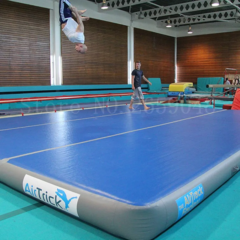 Free Shipping and Logo 4x4x0.2m Inflatable Tumble Track Trampoline