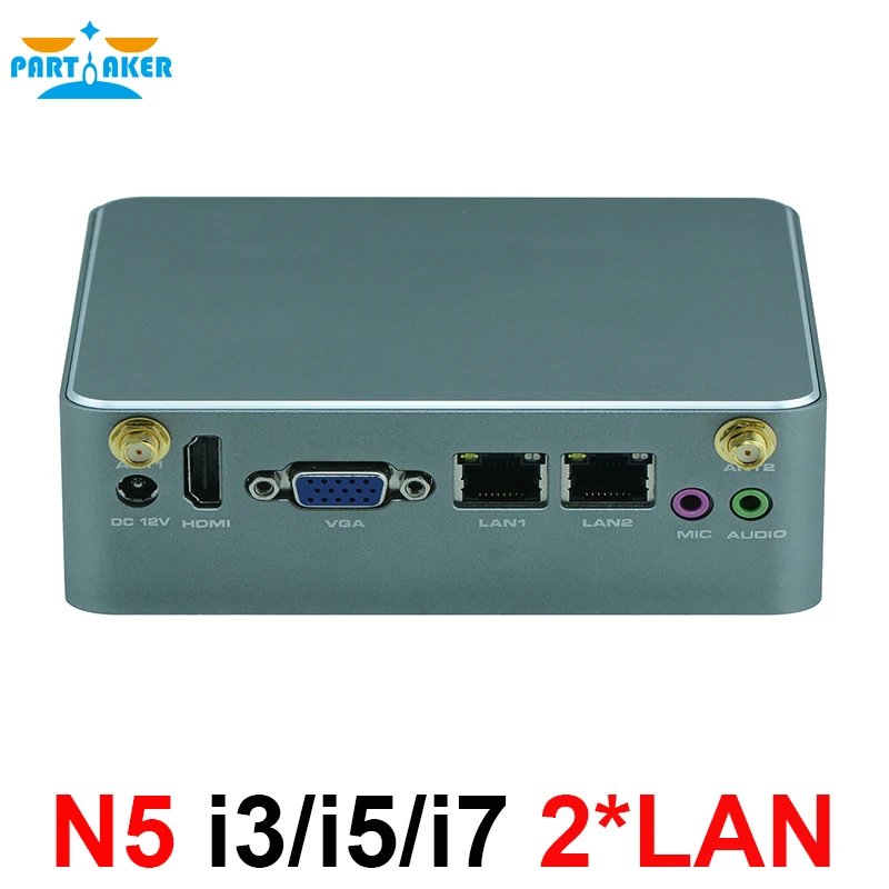Китайский завод Nuc dual nano pc I3 4005U i5 4200U I7 4500U процессор Intel fan Мини ПК компьютер|mini