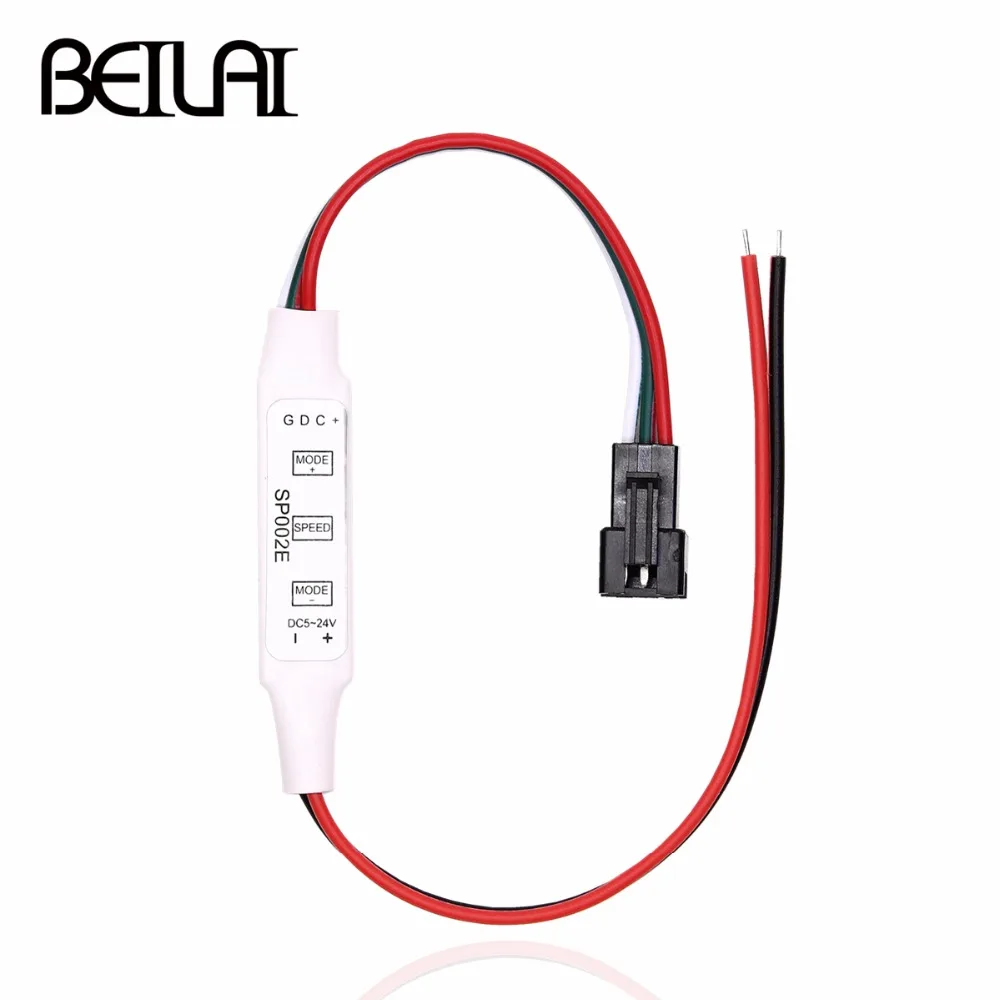 

BEILAI SP002E DC 5-24V Mini 3Key LED RGB Controller Micro-Controller For Pixels Dream Color WS2811 WS2812B Full RGB LED Strip