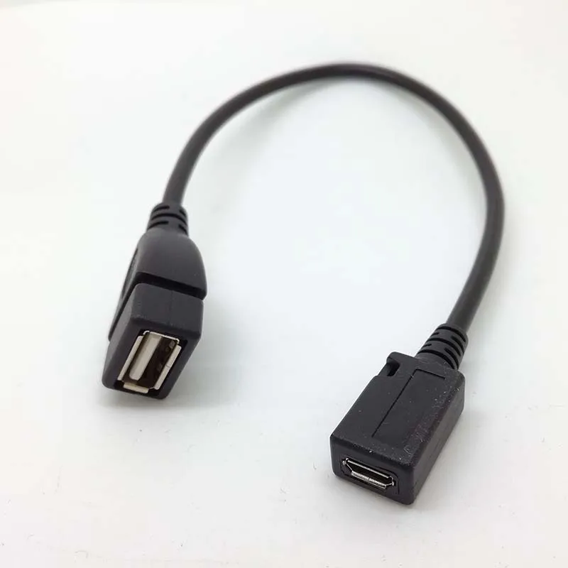 10 قطعة USB 2.0 الأنثى المقبس إلى مايكرو 5pin 5 p USB B الإناث مهائي كابلات الرصاص