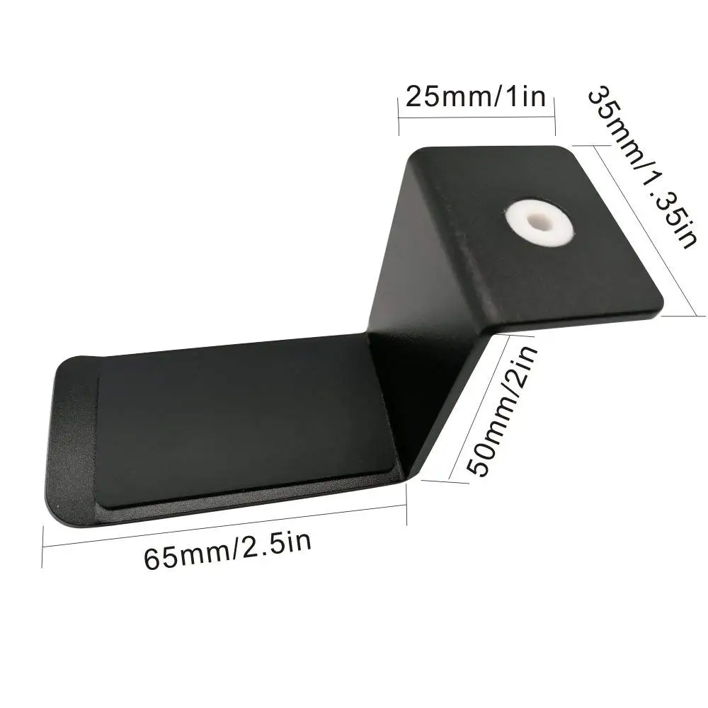 Under Desk Headphone Headset Mount Hanger Hook Holder XINME BLACK 360ROTATE 