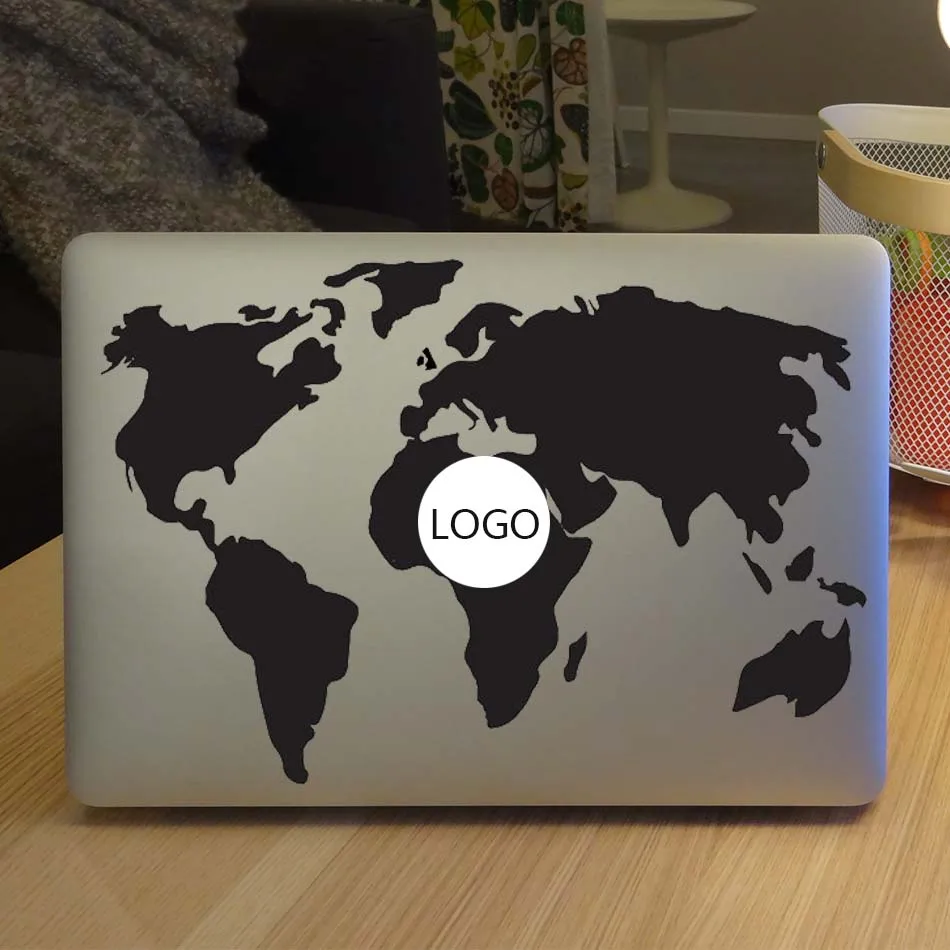 Карта мира, креативная наклейка, наклейка для ноутбука Macbook Pro Air retina 11 12 13 15 дюймов, Виниловая наклейка для Mac, Обложка Mi Surface Book