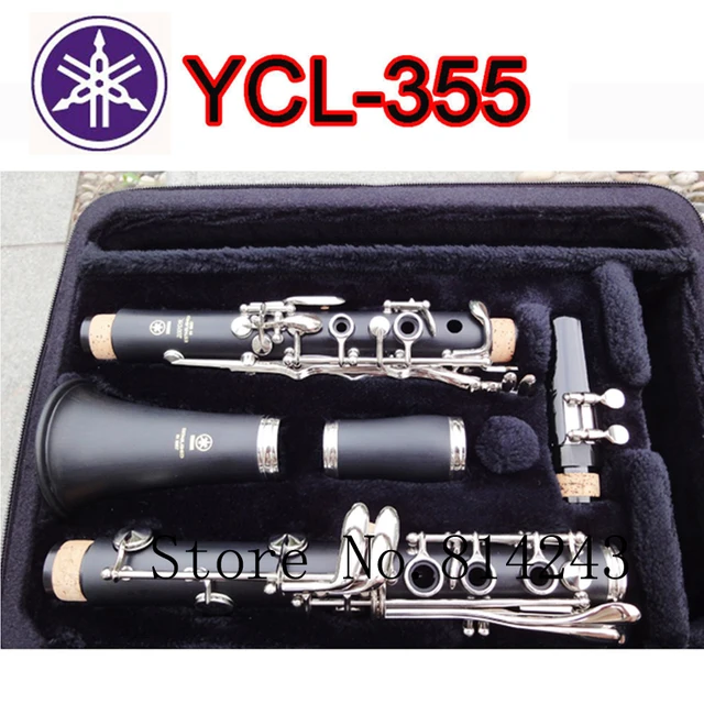Cheap 17 Key Drop B Professional Clarinet Silver Plated B Flat Klarinet Bakelite Nickel Plated Clarinet  Musical Instruments With Case