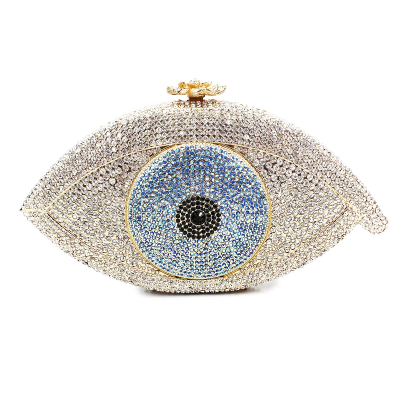 Big Eye Bags Eye Shape Crystal Wedding Purses And handbags Evening Bag