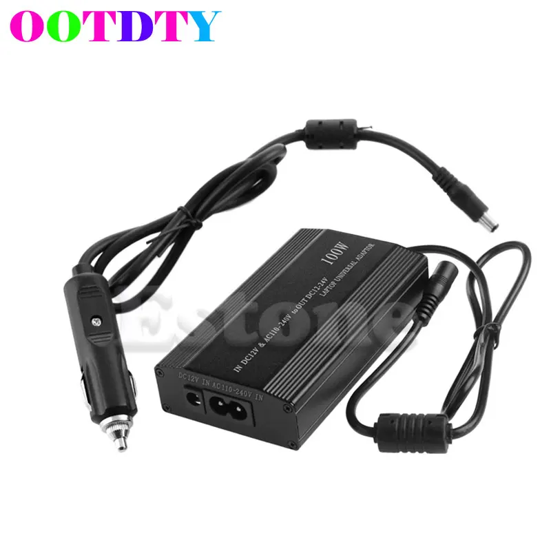 In Car DC 12V Charger Notebook AC Adapter Power Supply 100W Universal For Laptop APR10_35